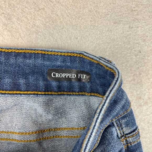 Judy Blue Womens Sz 0/24 Cropped Jeans Frayed Hem Distressed #JB82115DK - Picture 8 of 16